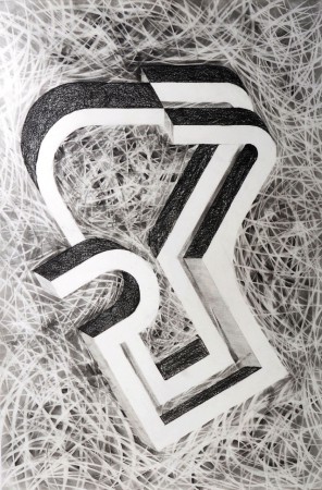 100x73cm, pencil on paper