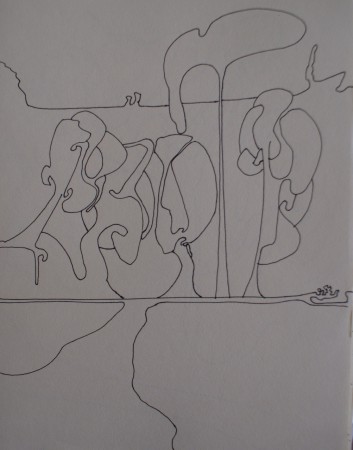 Size A4, pen on paper